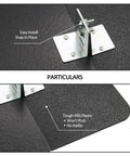 Universal Garage Shield Anti Theft Lock For Overhead Doors Easy Install Security Shield For Home Protection Fits All Modern Sectional Garage Opener Systems Beefed Up Heavy Duty Black Shield Against BreakIns featuring easy install mechanism and tough ABS plastic, no rust, no rattle