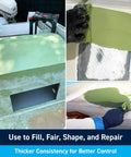 Application of Marine Epoxy Fairing Compound Two Part Filler For Fiberglass Wood Aluminum And Steel Two Pint Kit on surfaces