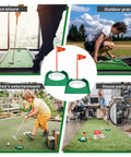 9 Pack Golf Putting Cups With Flags Indoor Outdoor Practice Set For Home Office Backyard Garage Training Aids Easy to Install
