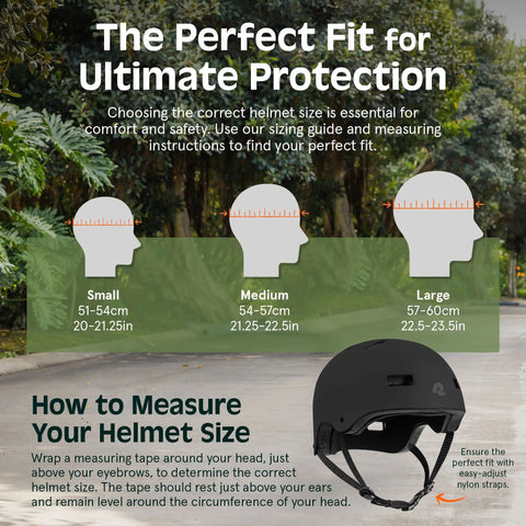All-In-One Adult Helmet For Biking, Skating, Scooters And Longboards, Protective ABS Shell With EPS Foam, Superior Ventilation, Matte Black