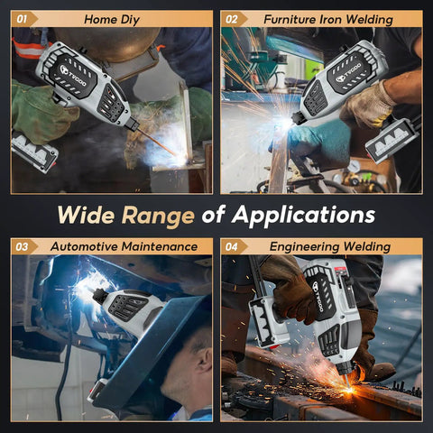 Portable Handheld Welder 110V IGBT Inverter With 20 To 120A Adjustable Arc Hot Start And Anti Stick For 3/32 To 1/8 Inch Welding Rods Grey