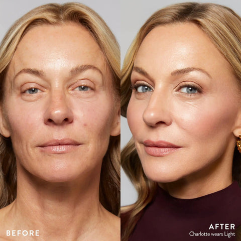 Before and after using All In One Baked Starter Kit With Balance N Brighten Color Correcting Powder Foundation Best Of The Best Tuscan Dreams.
