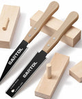 Two Piece Japanese Hand Saw Set For Wood Cutting With Six Inch Flush Cut Saw And Double Edged Ryoba Saw Made With SK5 Steel Wooden Handle