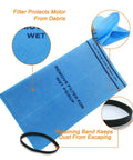 9 Pack Wet Dry Vacuum Filter Bags For Stinger 2.5 To 5 Gallon Shop Vacuums with retaining bands detail