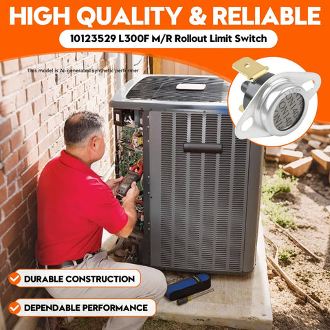 No Sweat Manual Reset Rollout Limit Switch For Furnaces Gas Ranges And Ovens That Trips At Three Hundred Degrees To Dodge Fire Risks And Keep Your Gear Running Smooth All Season Long