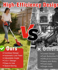 Comparison of Two In One Cordless Weed Wacker And Lawn Edger With 12 Inch Cut versus traditional mower