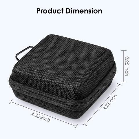 Slick Tech Gear Stash For Macbook Chargers Cables And Power Banks Keeps Your Earbuds Flash Drives Mouse And Essentials Snug With Zero Hassle Daily Carry Vibe, measuring 4.33 by 4.33 by 2.25 inches in durable black EVA.