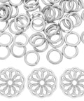 100 Pcs M8 304 Stainless Steel Split Design Spring Lock Washers for General Repair Dust Blocking and Tight Fit Ideal for Screws and Bolts