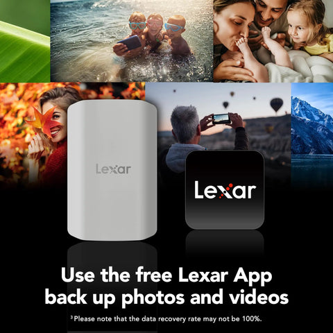 ES5 Magnetic External SSD 1TB Ultra Fast 2000 MB Per Second Read And Write with Lexar app for photo and video backup