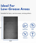 Anti Fatigue Rubber Floor Mat For Workstations And Assembly Lines 36 By 60 Inches Red Commercial Grade With Drainage Holes