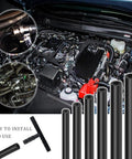 Silicone Vacuum Hose Kit With 6 Hoses Each 4.92 Feet And 64 Vacuum Line Connectors Total 70 Piece Set Universal Automotive Tubing