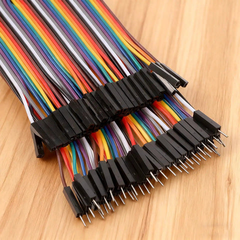 Dope Multicolor Breadboard Jumper Wire Kit 240Pcs with 10Cm and 20Cm cables for prototyping, showing male to female and male to male connectors
