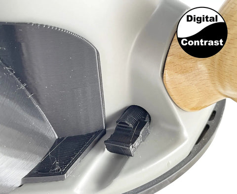 Router Dust Port Fits 1617EVS Fixed Base RA1161 To 2.5 Inch Flex Hose Tight Fit Adapter With Snap In Back Cover USA Made detail