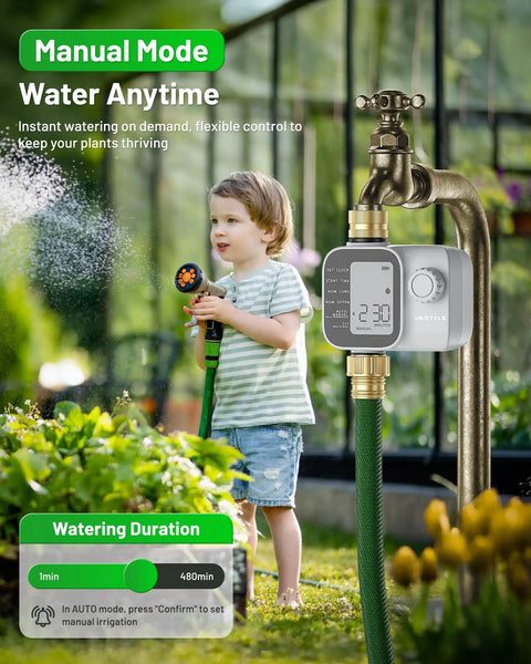 2026 Upgrade Sprinkler Timer With Brass Inlets And Outlets For Garden Hose Programmable Water Timer For Yard And Lawn