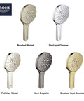 Rainshower Hand Shower With SmartActive Tech 3 Spray Modes 1.75 GPM Polished Nickel Finish multiple finishes