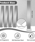Top Shelf 304 Brushed Stainless Steel Trim Strips 10 Pack For Cabinet And Wall Edge Molding Rustproof Metal with size 30 x 5 cm.