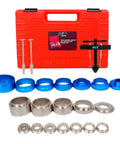 Crankshaft And Camshaft Oil Seal Installer And Remover Kit, 22 Piece Puller Set for automotive engine repair with sleeves and mandrels