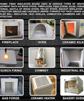 Pro Grade Built Tough 24 Pack Ceramic Fiber Insulation Boards, 2X19.7X39.4 Inch Aluminosilicate Refractory Tile Sheets used in ovens and kilns.