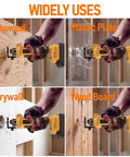 Cordless Drywall Cut-Out Tool Built For Pros With Brushless Rotary Saw, 28000 RPM, 3-Speed Depth Adjustable, LED Light, Compact Spiral Tool For Sheetrock And Wood Cutting, Compatible With 20V Batteries (Battery Not Included) cutting plywood, drywall, plastic, and wood board