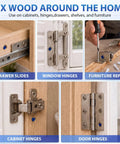 30 Piece Wood Anchor Repair Kit For Stripped Screw Holes Multicolor ABS Inserts For Tightening Loose Hinges Cabinets Drawers Shelves And Furniture DIY Fixes No Fuss Easy Install, wood screw repair kit in use