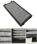 Cabin Air Filter For BMW X5 2007 2018 And X6 2008 2019 Drop-In Replacement with activated carbon, close-up views