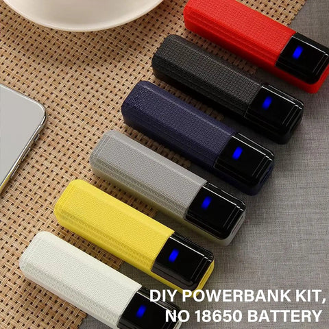 Hella Reliable Solder Free Single 18650 Battery Case Power Supply Enclosure With Portable Usb Output, colorful battery cases.