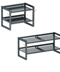 Expandable Heavy Duty Metal Shoe Rack With Adjustable Shelves Freestanding Shoe Organizer For Entryway Closet Or Garage