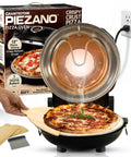 Indoor Electric Pizza Oven With Ceramic Stone For Crispy Crust Pizza Fast Home Pies In Under Six Minutes On A Countertop