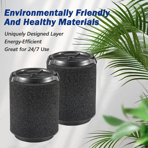 Heavy Duty Vacuum Filter Replacement For 5 To 20 Gallon Wet Dry Vacuums Compatible With Husky 6 To 9 Gallon Models 2 Pack