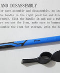 35 Inches Forged Heavy Duty Adze Pick Beefy Pickaxe Mattock Hoe Mattock Cutter with Fiber Handle disassembled