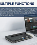 Level Up Your Rig With This Plug And Play External Gpu Enclosure Thunderbolt 4 Usb4 Pcie 16X Dock connected to a laptop.