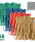 48 Pack Heavy Duty Mover Bands For Furniture And Moving Blankets Extra Large Rubber Straps Built Tough As Nails Industrial Strength