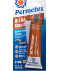 Permatex Ultra Copper Gasket Maker Exhaust tube, orange body with gray cap, 3 oz (front view)
