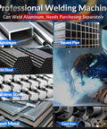 Powerhouse 8 In 1 Multi Process Welder For Aluminum And Steel, gas MIG MAG flux core welding various metal types.