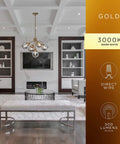Modern Five Head Pendant Chandelier For Dining Room LED Gold Accent Lighting Fixture For Kitchen And Living Room Industrial Retro Style With Warm Ambience Dope Home Decor Upgrade