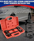 Macpherson Strut Spring Compressor Set Heavy Duty 2-Piece Coil Spring Remover And Installer Tool with case and springs