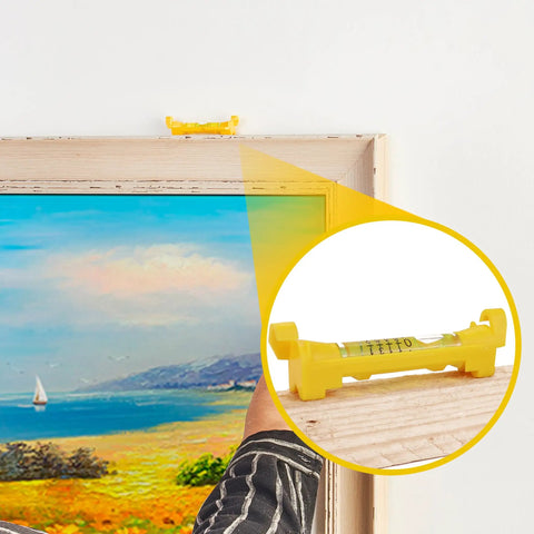 Three Inch Hanging Bubble Line Level Six Pack Rock Solid Hollow Plastic Shell Super Spot On From Any Angle Lightweight Design Cuts Line Sag Premium Fluorescent Vials Bright In Dim Light Tough Molded Hooks Top Choice For Drywall Framing And Fine Carpentry