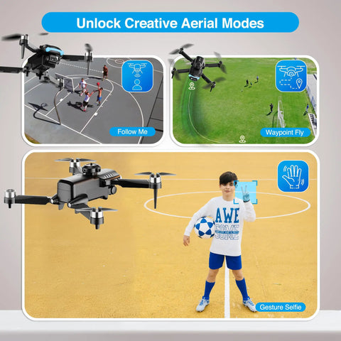 F19 Drone With 1080P HD FPV Camera And 360 Degree Flips Dope Beginner Friendly RC Quad With Brushless Motors on soccer field