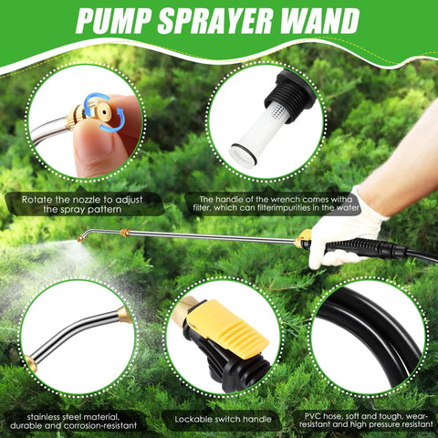 Replacement Sprayer Wand For Ryobi P2800 And P2803 Compatible With Pump Action Sprayer Retractable 29 Inch Stainless Steel Wand