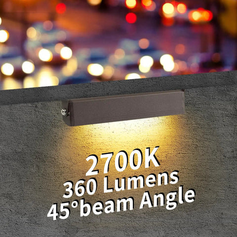 12 Pack 3W 7 Inch LED Hardscape Paver Lighting Kit For Low Voltage Outdoor Steps And Retaining Walls 2700K Soft White