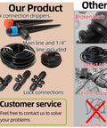 Comparison of All In One Drip Irrigation Kit For Garden And Greenhouse With One Half Inch And One Quarter Inch Tubing to others.