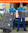 Beefy Heavy Duty Moving Bags Set 6 Pack 93L Storage Bags with zippers, grippy handles carried by movers for easy transport