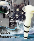 Power Trim Tilt Manual Release Relief Valve For Mercury Mariner Force Outboard Motors, close-up view, white plastic part