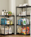 Kick Dust Bunnies Out The Door With This Solid 3 Tier Metal Storage Shelf. Plastic Connectors Organize Pantries And Closets Fast. Space Saving Black Rack Fits Tight Corners, Stands Rock Solid In Bathrooms Or Laundry Measuring 17.3 By 12.8 By 28.9 Inches.