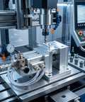 Handy 3mm Aluminum Pneumatic Vise Clamps With 40kg Force For CNC Drilling Grinding And Engraving Tasks Quick Connect Air Fixture in use.
