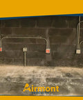 Installed 4 Inch Square Electrical Box and 2 Gang Duplex Receptacle Exposed Work Cover Pack with Crushed Corners.