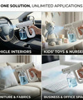 Disinfectant Fogger Machine For Fast Cleanup In Small And Medium Rooms used on car interior, toy, couch, and keyboard