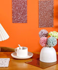 Amyhill glitter acrylic sheets, 3 pcs, colored cast acrylic, 6.3 x 11.4 in, 1/10 in (2.5 mm) thick, for laser cutting