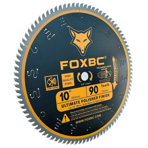 10 Inch Wood Saw Blade With 90 Teeth For Ultra Smooth Cuts And Polished Finish 0.087 Inch Kerf 5/8 Inch Arbor ASFG