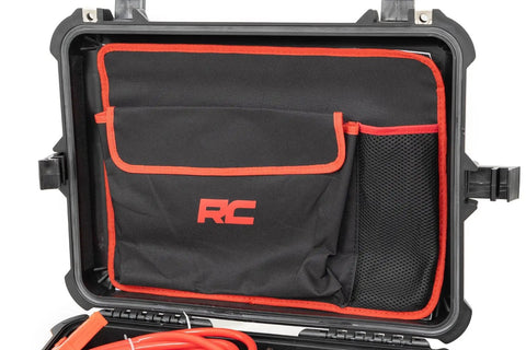 Tough As Nails Portable 12V Dual Cylinder Air Compressor Pump 150 Psi And 6 16 Cfm Fast Tire Inflator For Off Road Overland Truck Jeep Camper And Weekend Warrior Builds black and red durable bag with compartments